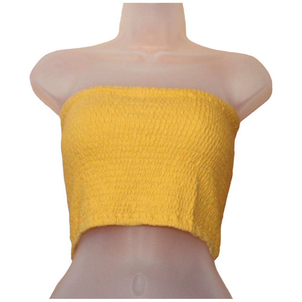 Paris yellow tube top